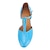 abordables Zapatos de salón y de baile moderno-Mujer Zapatos de Baile Moderno Salón Tacones Alto Tacón Carrete Rojo Azul Claro Amarillo Hebilla / EU41