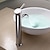 economico Classici-Lavandino rubinetto del bagno - Ruotabile Cromo Installazione centrale Uno / Una manopola Un foroBath Taps