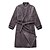 abordables Peignoirs-Peignoir, velours gris couleur solide vêtement - 2 Taille disponible