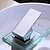 رخيصةأون حنفيات مغاسل الحمام-بالوعة الحمام الحنفية - LED / شلال الكروم في وسط ثقب واحد / التعامل مع واحد ثقب واحدBath Taps / النحاس