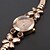 cheap Bracelet Watches-Women&#039;s Little Round Dial Diamante Flower Alloy Band Quartz Analog Wrist Watch Cool Watches Unique Watches