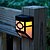 ieftine Aplici de Interior-Cald galben Solar Powered de montare pe perete 2 LED-uri Lanternă Light Deck Lamp (CIS-57245)