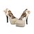 ieftine Pantofi de Mireasă-Pentru femei Pantofi Imitație de Piele Primăvară Vară Toc Stilat Platformă pentru Nuntă Roșu Auriu