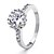 abordables Vip Deal-Xinguang argenté fleuri anneau de cristal