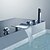 billige Badekarsarmaturer-Badekarshaner - Moderne Krom Badekar &amp; Bruser Keramik Ventil Bath Shower Mixer Taps / Tre Håndtag fem huller