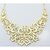 preiswerte Halsketten &amp; Anhänger-Statement Kette For Damen Party Jahrestag Geburtstag Aleación Blume Goldfarben Silber