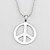 cheap Men&#039;s Necklaces-Men&#039;s Pendant Necklace - Titanium Steel Peace Silver Necklace Jewelry For Party, Daily