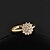 levne Fashion Ring-Yueli Dámské 18K Gold Zirkon prsten J1208