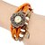 cheap Bracelet Watches-Women&#039;s Fashion Watch / Bracelet Watch / Wrist Watch Band Flower / Vintage / Heart shape Black / Blue / Red