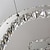 voordelige Cirkelontwerp-1-lichts 60cm kristallen led kroonluchter gouden hanglamp metaal lineair chroom modern eigentijds 110-120v 220-240v