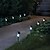 abordables Éclairages pour allées-Lampes de jardin LED LED Imperméable / A détecteur / Rechargeable 8pcs