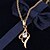cheap Vip Deal-BIN BIN Women&#039;s 18K Gold Zircon Pendant Incl. Chain(D0155)