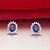 preiswerte Ohrringe-1.5 Carat Sapphire 925 Silber weißes Gold überzogen SONA Diamant-Ohrstecker für Frauen Schmuck