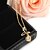 cheap Necklaces-Yueli Women&#039;s White 18K Gold Zircon Pendant Incl. Necklace D0507