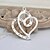 cheap Necklaces-Women&#039;s Heart Shape Love Simple Style Pendant Necklace Cubic Zirconia Copper Rhinestone Silver Plated Pendant Necklace Party Thank You