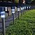 abordables Éclairages pour allées-Lampes de jardin LED LED Imperméable / A détecteur / Rechargeable 8pcs