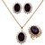 cheap Jewelry Sets-Gorgeous Gold Plated Gold Plated With Pure Rhinestone Wedding Bridal Jewelry Set(Including Necklace,Earrings,Ring)