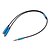 ieftine Cabluri audio-3.5mm pentru căști Masculin la 2 Feminin Splitter Cablu albastru (0,3 M)