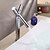 olcso Klasszikus-Bathroom Sink Faucet - Standard Chrome Centerset One Hole / Two Handles One HoleBath Taps