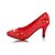 cheap Women&#039;s Heels-Women&#039;s Shoes Leatherette Spring Summer Fall Stiletto Heel for Wedding Silver Red Red