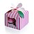 olcso Tortás dobozok-Kreatív Kocka alakú/köb Kártyapapír Favor Holder val vel Minta Muffinpapír és dobozok