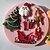 זול כלי עוגיות-1pc לתבנית אפייה משומנת חג המולד קריקטורה Shaped סיליקון Cake / ידידותי לסביבה