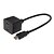 preiswerte Kabelführungselemente-HDMI V1.3 Stecker auf 2 Female Cable Black (0,2 M)
