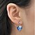 abordables Boucles d&#039;oreilles-alliage élégant or strass&amp;amp; boucles d&#039;oreilles en cristal femmes élégantes