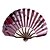 voordelige Waaiers &amp; Parasols-Zijde Fans en parasols-# Stuk / Set Hand Waaier Bloemen Thema Roze Lila Groen Blauw Zwart 15 &quot;X8 1 / 3&quot; X 3 / 4 &quot;(38Cmx21Cmx1Cm)1 &quot;× 8 1