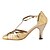 baratos Sapatos Para Dança de Salão &amp; Dança Moderna-Mulheres Sapatos de Dança Moderna Salto Sintéticos Prateado / Dourado / EU41