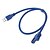 abordables Cables USB-USB 3.0 macho a hembra Cable agujeros de tornillo azul (0.6m)