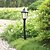 cheap Outdoor Lighting-Outdoor Solar Power LED Garden Landscape Pathway Path Way Spot Warm Light Lamp(CIS-57252)