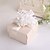 cheap Favor Holders-Cubic Card Paper Favor Holder with Ribbons / Flower Favor Boxes - 12