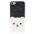 זול כיסויים/מכסים עבור iPhone-החלף לתקשר עם דוב קודר פניו לבנה LED קייס אור לiPhone5