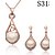 billige Smykkesæt-Charmerende Alloy Platinum belagt med hvid Imiteret Perle smykker sæt (Herunder Halskæder, øreringe)