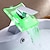 billige Klassisk-baderomsvask armatur - led / foss krom sentersett ett hull / enkelt håndtak ett hullbad kraner / messing