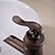 abordables Robinetteries de lavabo-Robinet lavabo - Jet pluie Cuivre antique Vasque 1 trou / Mitigeur un trouBath Taps
