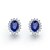 billige Øreringe-1.5 Carat Sapphire 925 Sølv Hvid Forgyldt SONA Diamond Stud Øreringe For Women smykker
