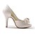 cheap Wedding Shoes-Women&#039;s Wedding Party &amp; Evening Summer Bowknot Stiletto Heel Satin Stretch Satin Ivory Champagne Black