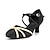 levne Moderní taneční obuv-Dámské Taneční boty Boty na moderní tance Standardní Sandály Podpatky Přezky Vysoký úzký Na míru Černá / Satén