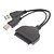 billige USB-kabler-Usb 3.0 Til Sata 22-Pin 2.5 &quot;Harddisk Strømforsyning Adapter Kabel - Sort (18Cm)