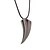 cheap Men&#039;s Necklaces-Fashion (Ivory Pendant) Black Titanium Steel Pendant Necklace(Black) (1 Pc)
