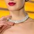 billige Smykkesett-høy kvalitet tsjekkiske rhinestones legering belagt bryllup halskjede og øredobber smykker sett