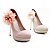 cheap Women&#039;s Shoes-Women&#039;s Wedding Summer Winter Stiletto Heel Leather Almond Pink