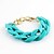 cheap Bracelets-Kayshine Women&#039;s Blue in Candy Color Alloy Openwork Woven Bracelet