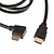 baratos Cabos HDMI-HDMI para HDMI V1.4 V1.4 de 90 ° para a esquerda M / M Cable OD 7,3 milímetros Preto (1.5M)