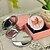 ieftine Noutatile personalizate-Personalizat cadou Butterfly Style Pink Chrome Compact Mirror