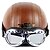 billige Hovedtelefoner til hjelme-høj kvalitet motorcykel halv ansigt hjelm med goggle