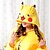 cheap Kigurumi Pajamas-Adults&#039; Kigurumi Pajamas Pika Pika Animal Onesie Pajamas Coral fleece Cosplay For Men and Women Animal Sleepwear Cartoon Festival / Holiday Costumes / Cloak