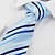 levne Pánské motýlky a kravaty-pánské jacquard pruhovaný světle modrá kravata formální # 0017